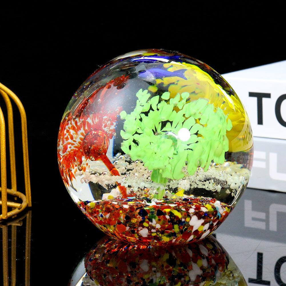 Boule de Cristal "Monde Sous-Marin" - Objet de Décoration Originale