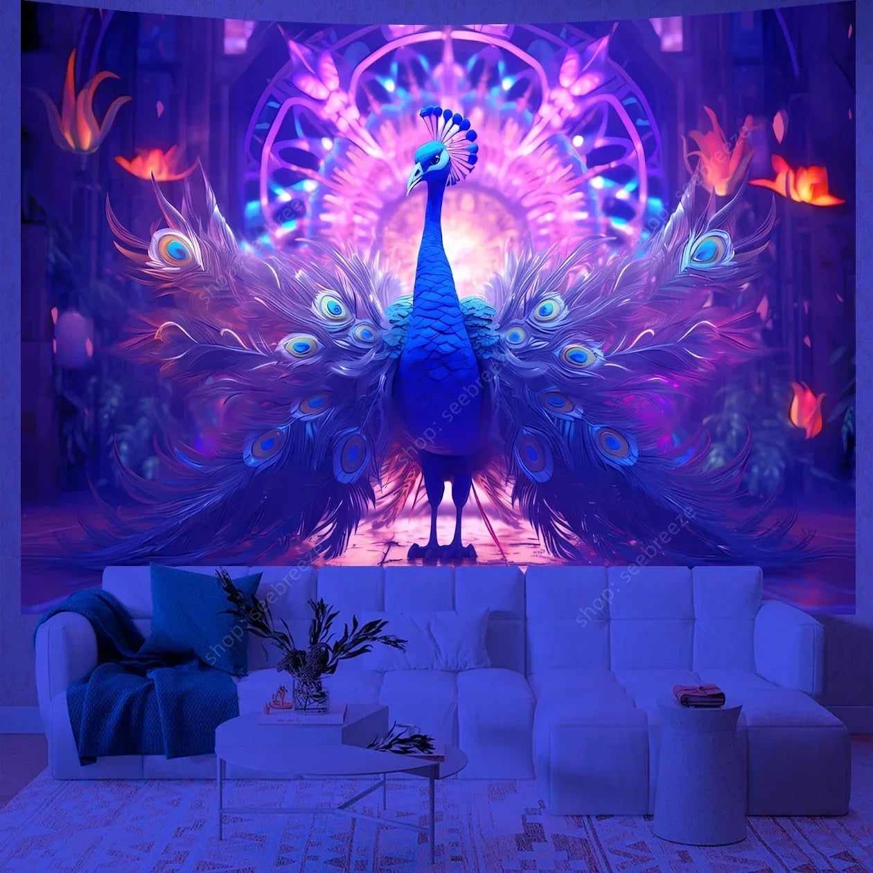 Tapisserie en Polyester 100% avec Impression HD pour Décoration Intérieure et Extérieure